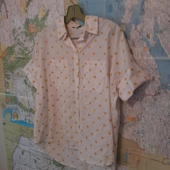 Madewell Embroidered Sun Shirt XS - Picture 2 of 7